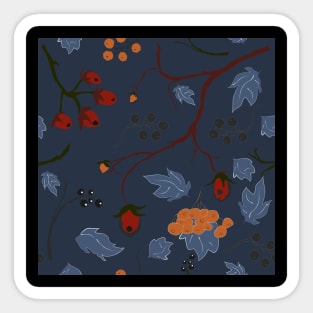 Autumn Berry Pattern Sticker